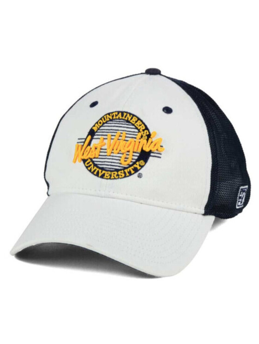 West Virginia Mountaineers The Game NCAA Circle Stretch Cap - Flex Fitted Hat